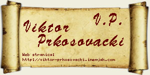 Viktor Prkosovački vizit kartica